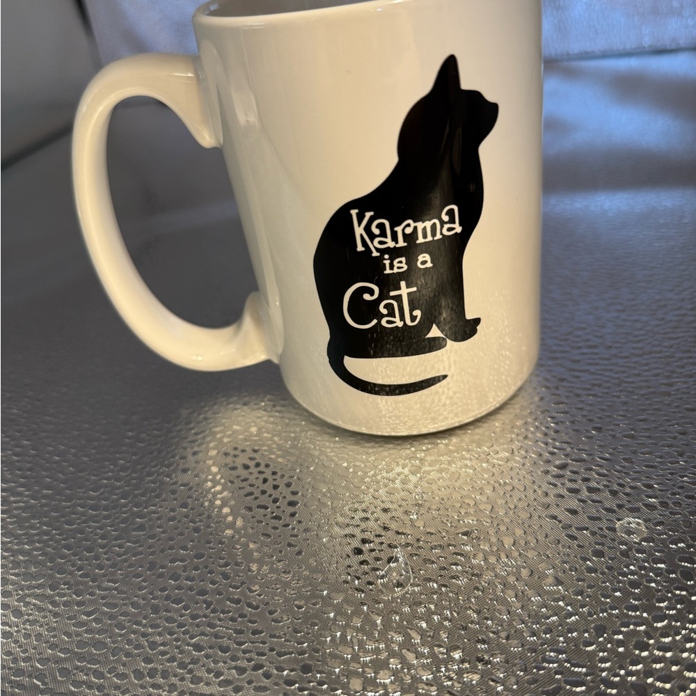 Black Cat Silhouette White Coffee Mug Kitchen Essential